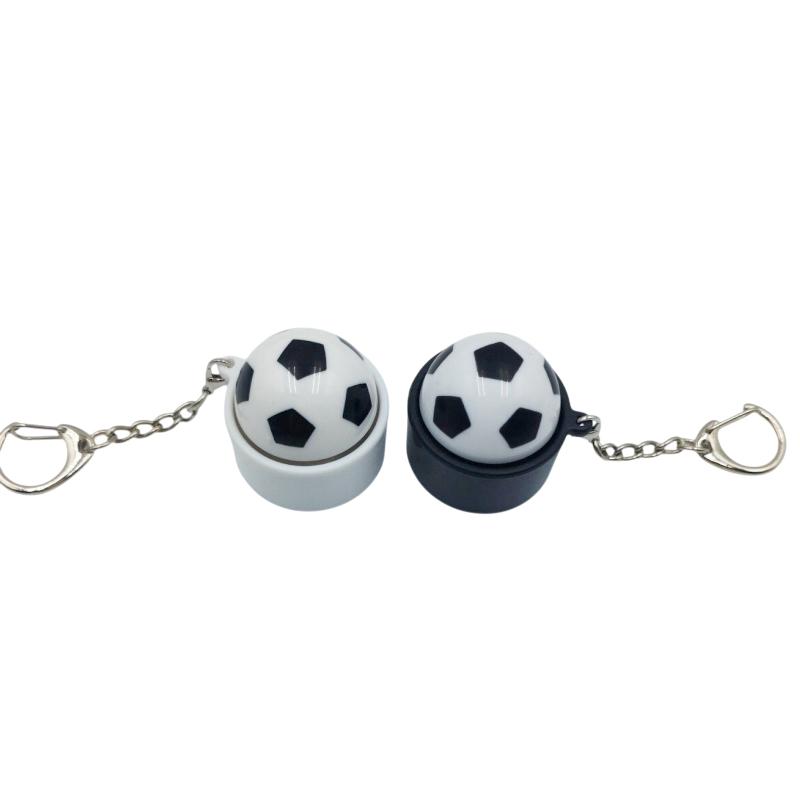Creative 3D Print Basketball Football Fidget Keychain Push Clicker Stress Relief Toy for Corporate Promotional Gift