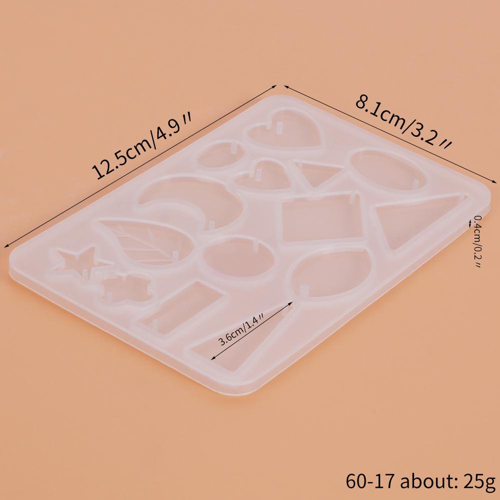 

Геометрична Силіконова Форма для Сережок Підвіска Брелок Намисто Ювелірні Вироби Ручна Робота Кругла Квадратна Серце Зірка Місяць Форма для Епоксидної Смоли