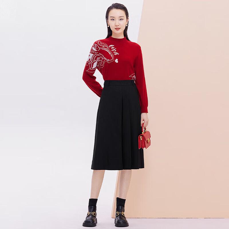 JESSIE Women's Half-High Neck Knit Sweater JMFGM254