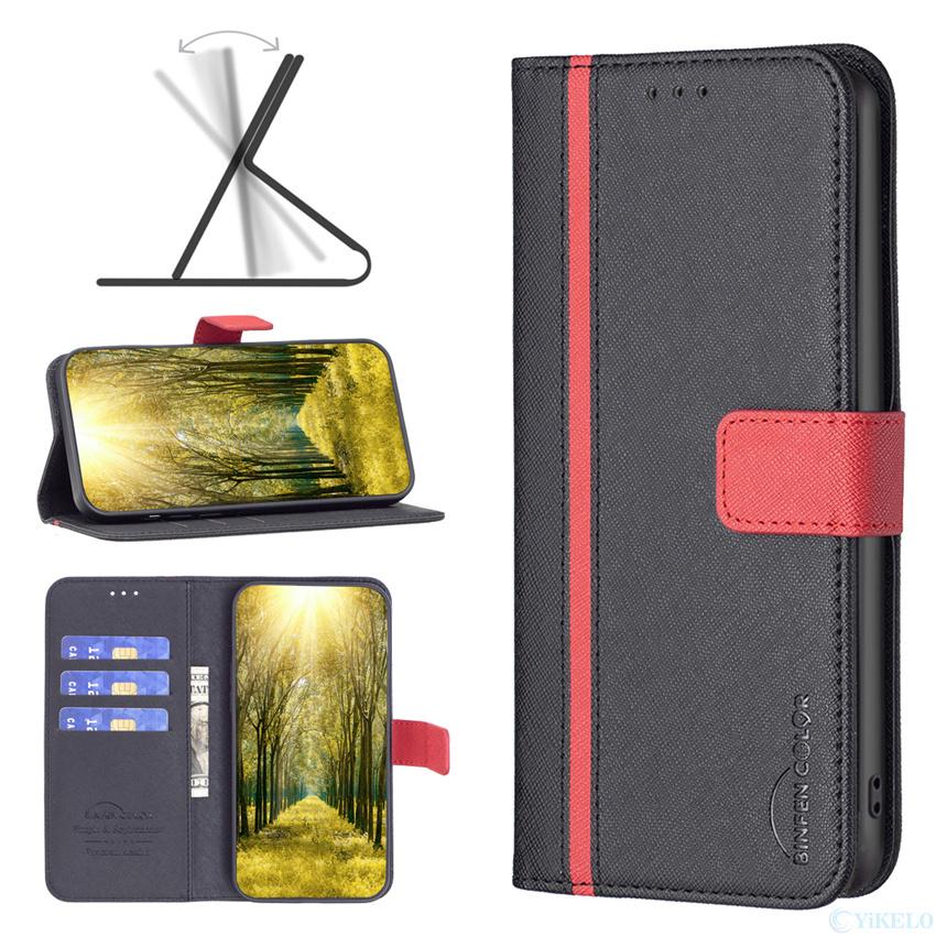 Lines Leather Phone Case For Samsung Galaxy S20 S21 Fe S22 Plus Ultra A13 A33 A53 A73 5g Flip Wallet Stand Card Slot Book Cover
