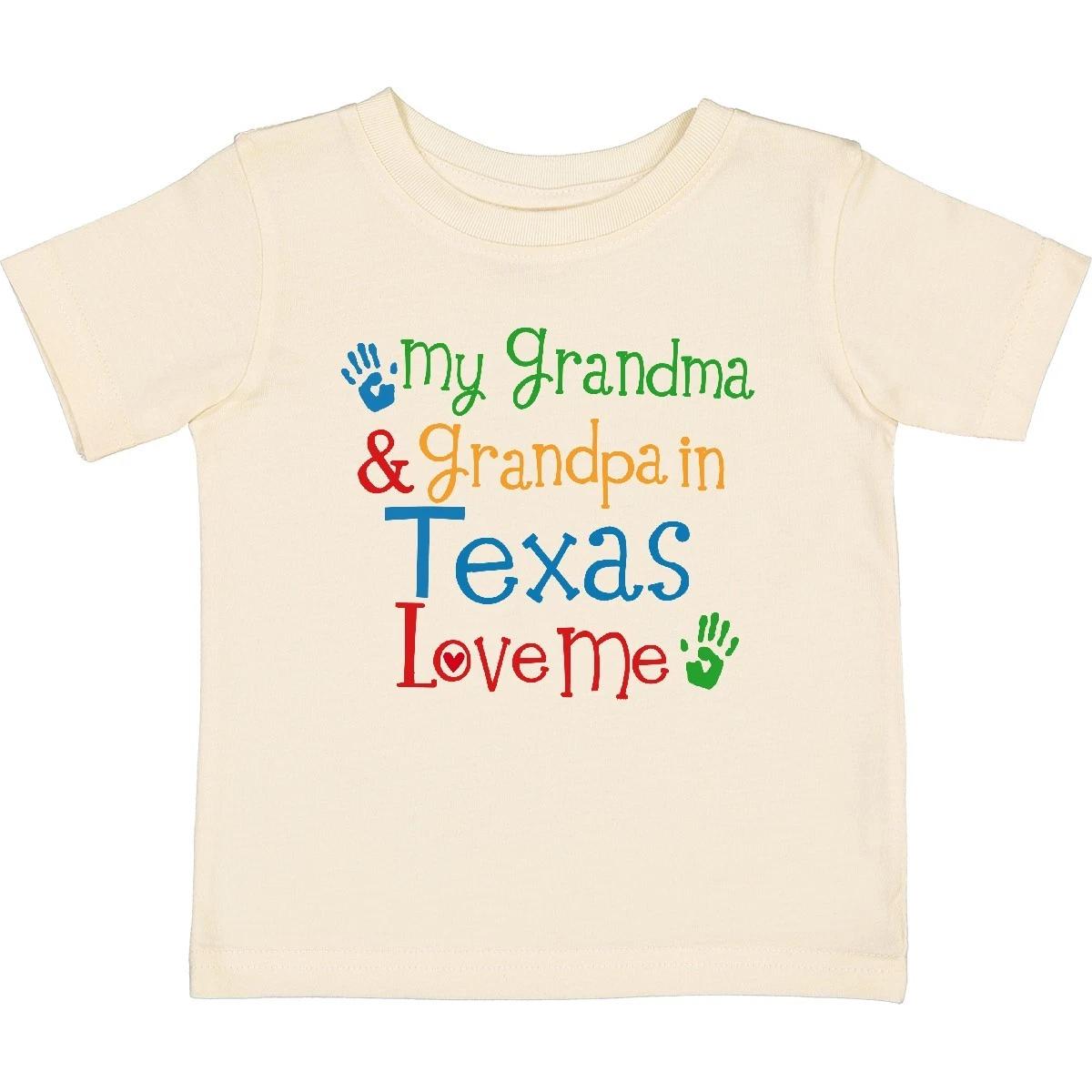 Inktastic Texas Grandma Loves Me Baby T-Shirt State From Boys Girls Grandchild 130