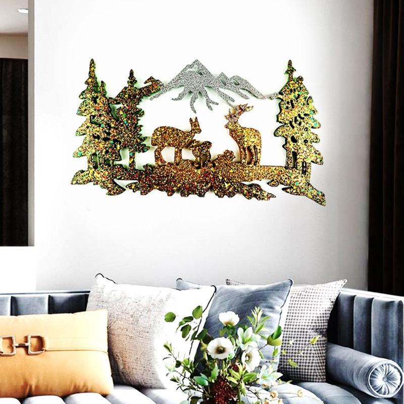 Wall Decor Resin Molds Large Forest Animal Silicone Mold for Epoxy Resin Casting DIY Craft Home Office Table Decoration