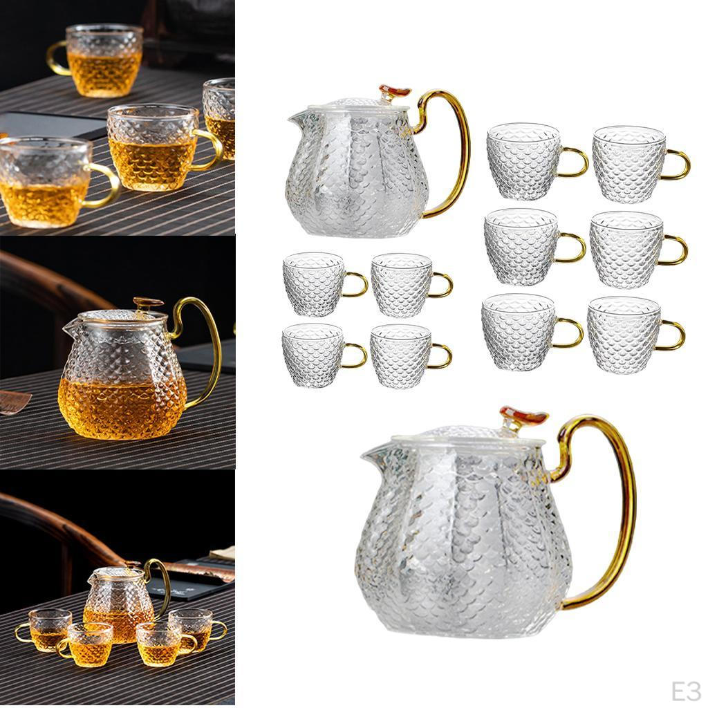 Elegantes Glas-Teekannen-Set mit Sieb - Perfekt für losen Tee