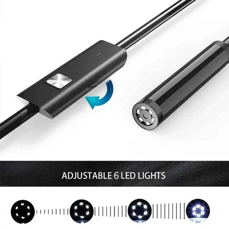 New Type-C 7MM 2/3.5/5M Direct Connect Waterproof Endoscope HD Wide Angle Videoscope for Android Phone PC Camera Repair
