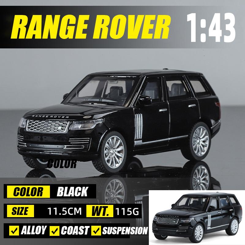 

1/43 Scale RANGE R0VER Alloy Diecast Car Model Metal High Simulation Pull Back Kids Exquisite Birthday Gifts Toys Collect Val