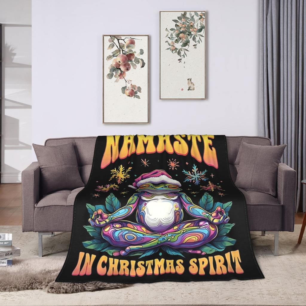 Christmas Gingerbread Pattern Pastel Pink Red Blankets Coral Fleece Plush Autumn Soft Throw Blankets for Sofa Outdoor Rug Piece