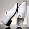 Fashion 7CM Height Increasing Men Dress Elevator Shoes White Black Mens Business Formal Shoes Fashion Youth Men's Suit Wedding Oxfords