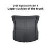 For Tesla 2024-25 Model3 Highland 3  Rear Trunk Mat TPE Car Pads Waterproof Protective Trunk Mats Upper Layer of Trunk Cushion