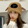 Soft Winter Bucket Hat Fleece Lined Fluffy Costume Hat Fashion Cosplay Party Hat  for Women