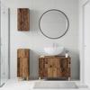 3 Piece Bathroom Cabinet System ARNHEM Reclaimed Wood