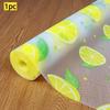 Non Adhesive Waterproof Drawer Liner With Cute Lemon Print Cuttable For Cabinets Wardrobes Shoe Racks Shelves