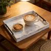 Rustic Wooden Tray for Meal , Ideal Appetizers, Breakfasts, And Country Dinners. The