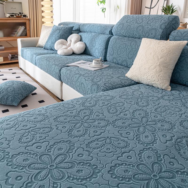 Jacquard Sofa Slipcover Antislip Stretch Sofa Cover Bankhoes Meubelbeschermer Voor Woonkamer