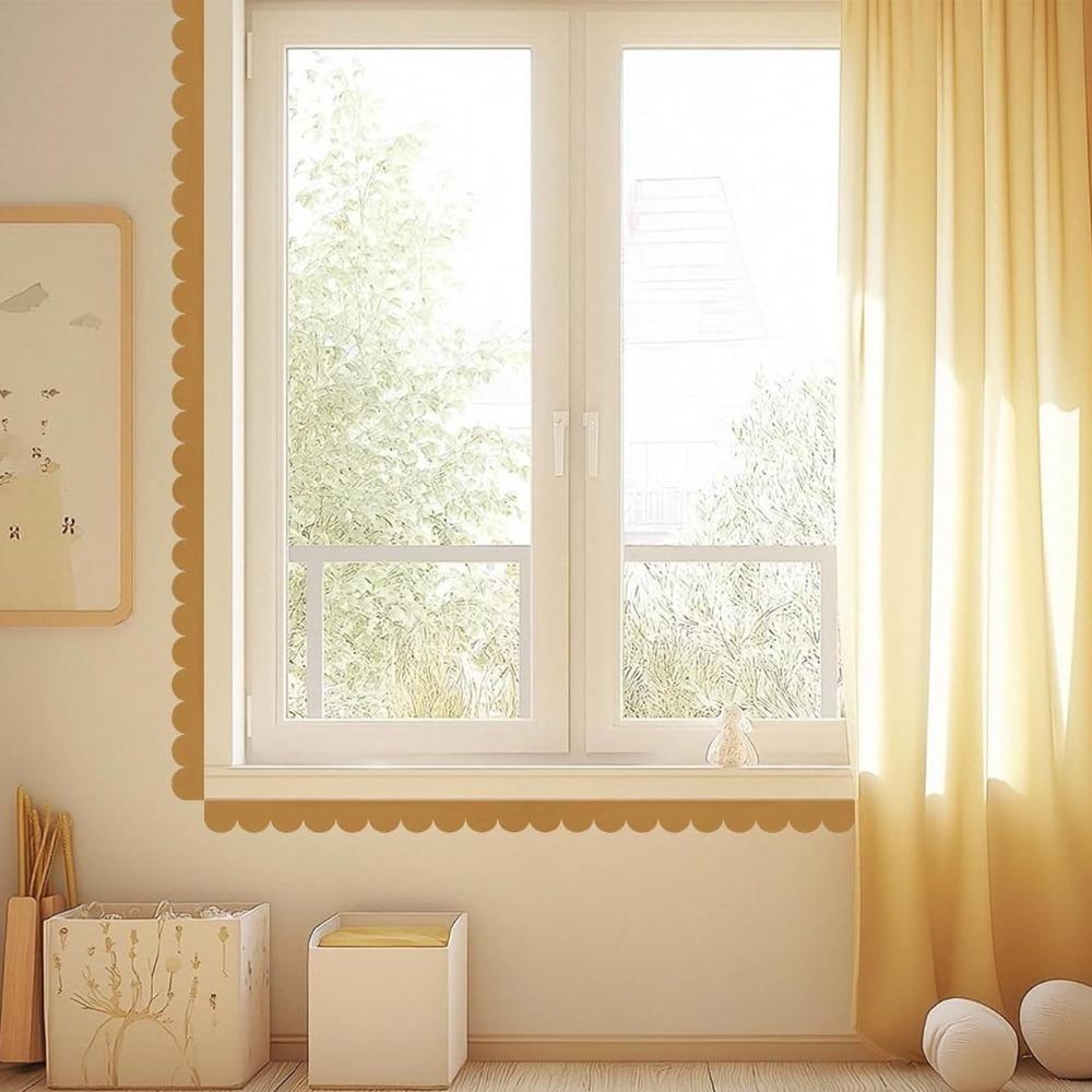 6pcs Creative Unfinished Fan-shaped Wooden Frame Vintage Handmade Cabinet Frame Farmhouse Sector Design Door Frame Crafts Making