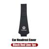Leather Car Headrest Anti Dirty Protective Cover For VW Tiguan CC Jetta Polo Golf Passat Scirocco T-ROC TouaregNO4