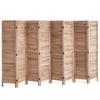 Wood Room Divider, 8 Panel Wood Folding Privacy Screen, 66.9 Inches Tall Indoor Louvered Partition Divider, Portable Decoration Screen
