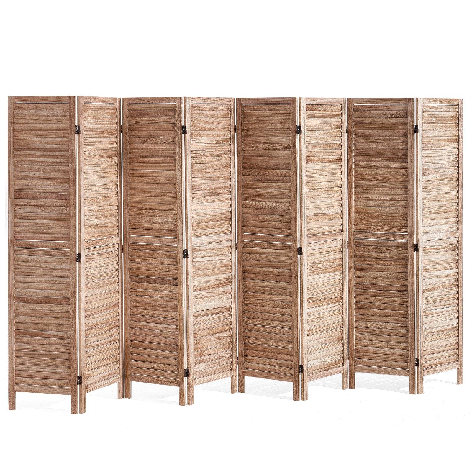 VEVOR Wood Room Divider, 8 Panel