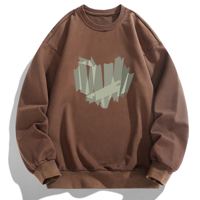 Podzimní a jarní triko s dlouhým rukávem Pánský svetr Základní košile Pánský svetr s kulatým výstřihem Pánské