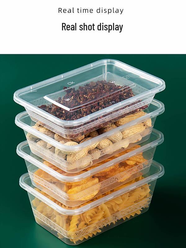 Disposable Round Plastic Food Container with Lid