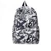 High Value Trendy Cool Personality Graffiti Backpack Junior High School Students Lightweight Large Capacity Backpack