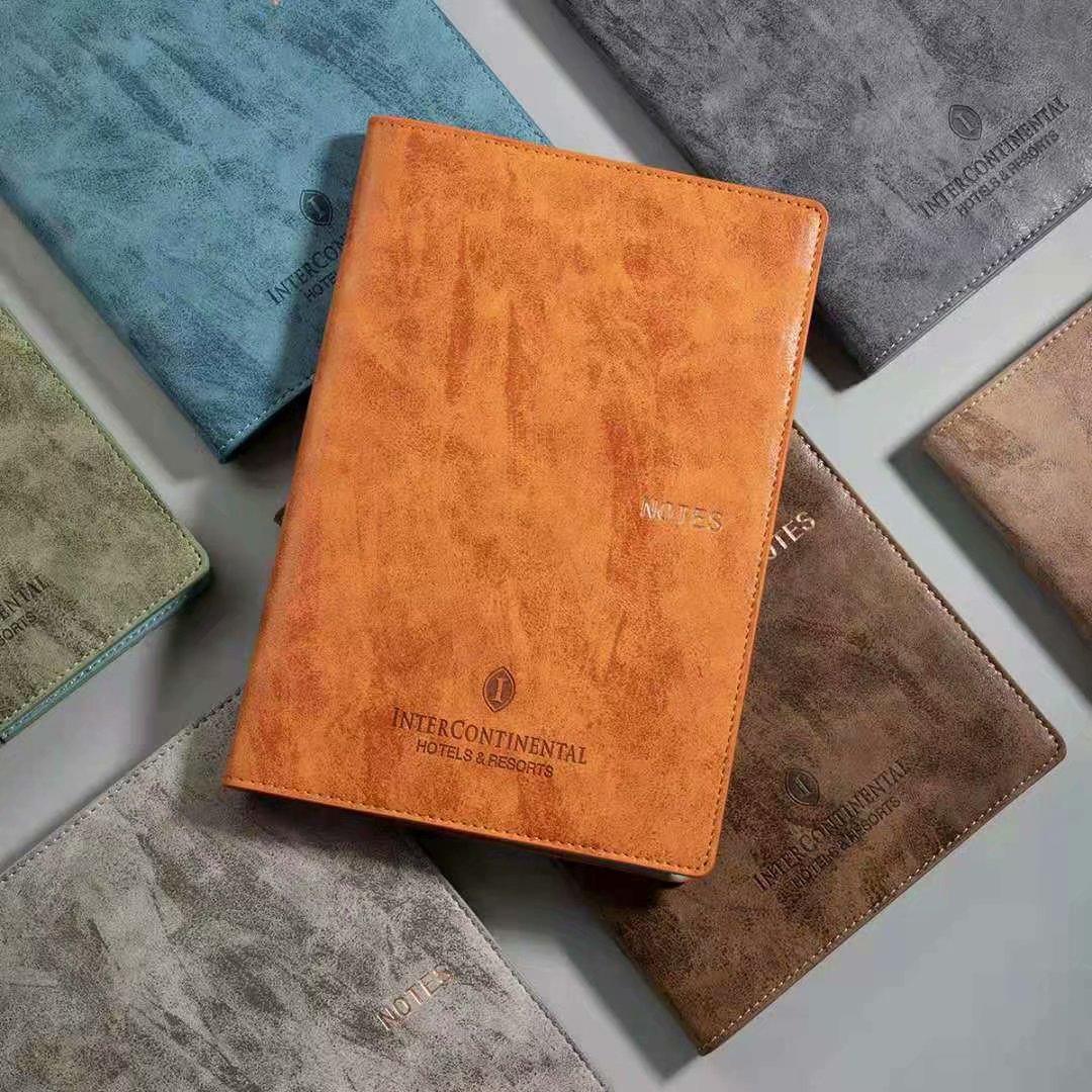 A4 A5 Gratitude Journal Printing Custom Pu Leather Notebook Office Supplies and Stationery A5