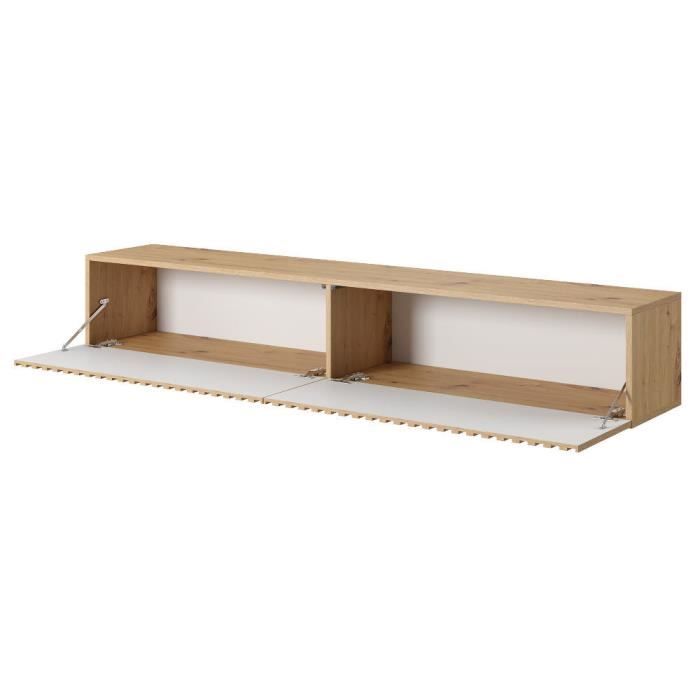 TV-Möbel - Handwerkliche Eiche - Telire - 175 x 31,6 x 30