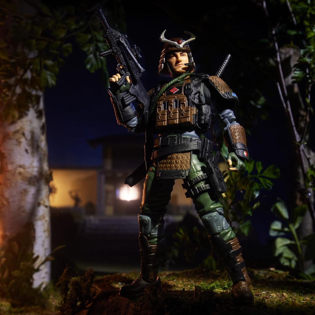 G.I. Joe Classifieds Series #174, Kyle Bud Jesso, Deluxe Collectible 6-inch Samurai Action Figure with 19 Accessories