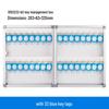 Jinlongxing Wall-Mounted 32-Slot Aluminum Key Cabinet