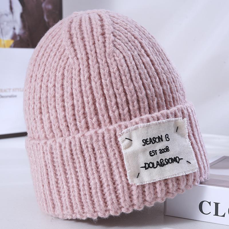 Women's New Warm Knitted Hat Korean Style Versatile Loose Face and Small Windproof Ear Protection Wool Hat Cold Hat Men