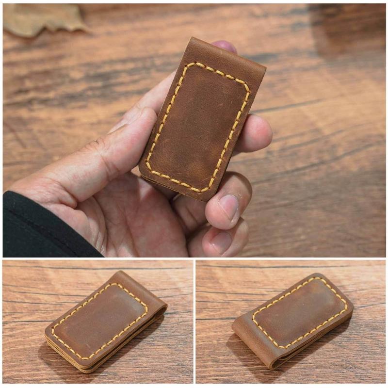 Leather Magnetic Bookmarks Magnetic Book Page Clip Book Page Divider Leather Page Holder for Book Lover Student Teacher