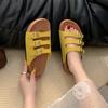 Fashion Shoes Woman 2025 Slippers Soft Platform Luxury Slides Pantofle Comfort Designer New Fashion Spring Scandals Slippers Casual Fema