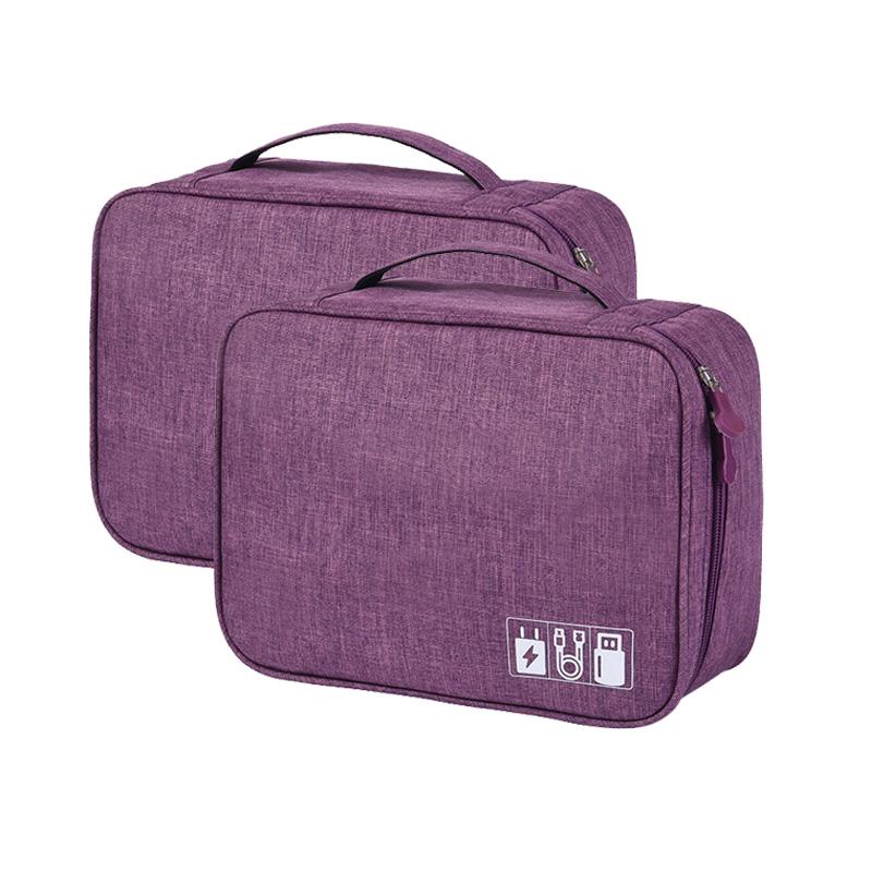 Úložná taška na kabel Vodotěsný digitální elektronický organizér Přenosná USB nabíječka pro datové linky Úložná taška se zástrčkou Cestovní organizér na kabely
