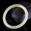Afghan Jade Women's Retro Clear Round Bangle Bracelet