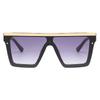 Superhot Eyewear 23568  Luxury Flat Top Rectangle One Piece Lens Men Women Oversize Shades Sunglasses