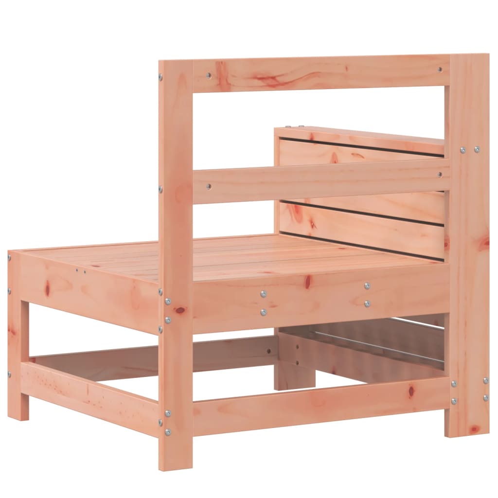 Garden Sofa with Armrests and Side Table Solid Douglas Fir Wood