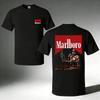 Marlboro Cowboy T-shirt Racing Car Heavyweight Cotton Casual Menswear
