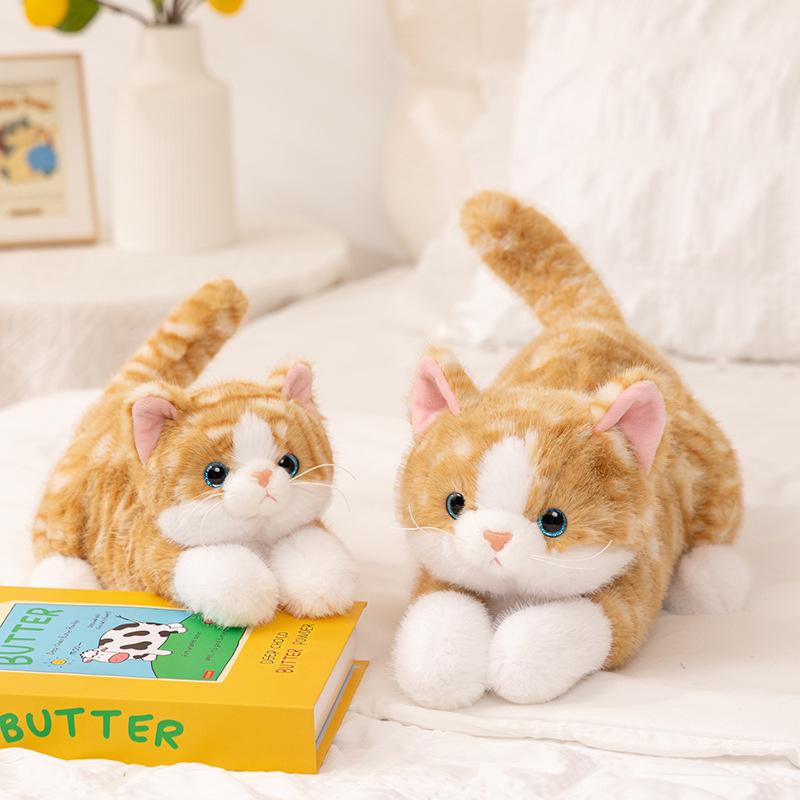 Realistic Meowing Kitten Plush Pillow: Stuffed Toy & Comfort Doll Gift for Girls