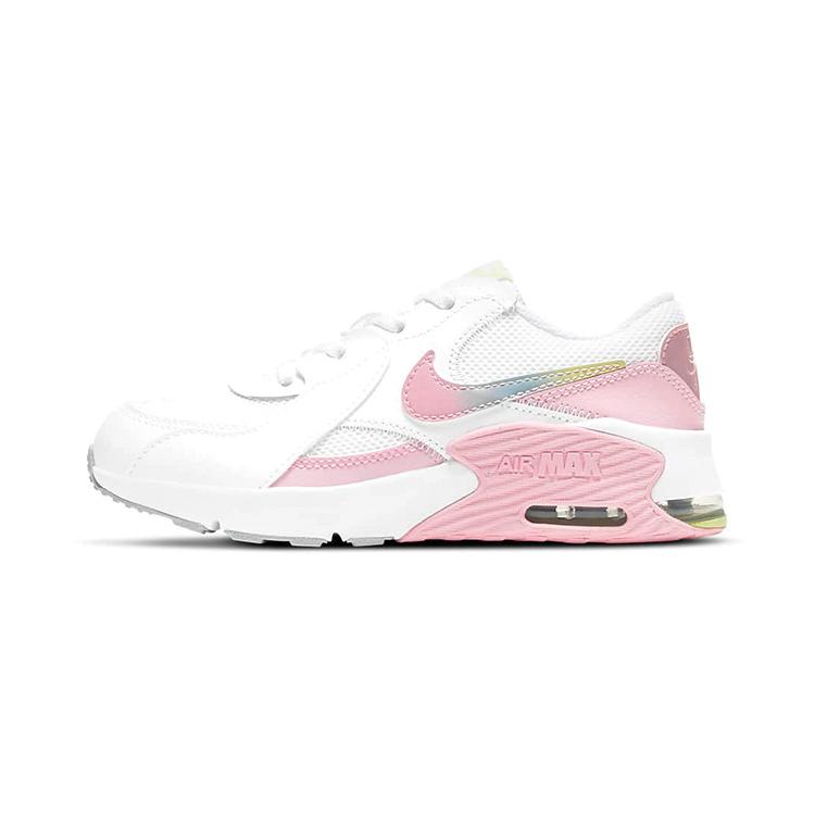 

Nike Air Max Excee Амортизация с защитой от скольжения Износостойкие Детские Повседневные Кроссовки Бело-розовые для Детей 3-7 лет 28