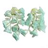 Seaside Vacation Chiffon Flower Tassel Stud Earrings Niche Unique‑Design Beautiful 2026 New Jewelry For Women
