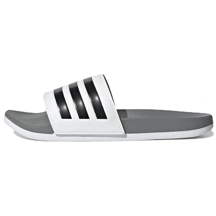 Новые шлепанцы Adidas Adilette Comfort Cloud White Core Black Grey Three GZ5895