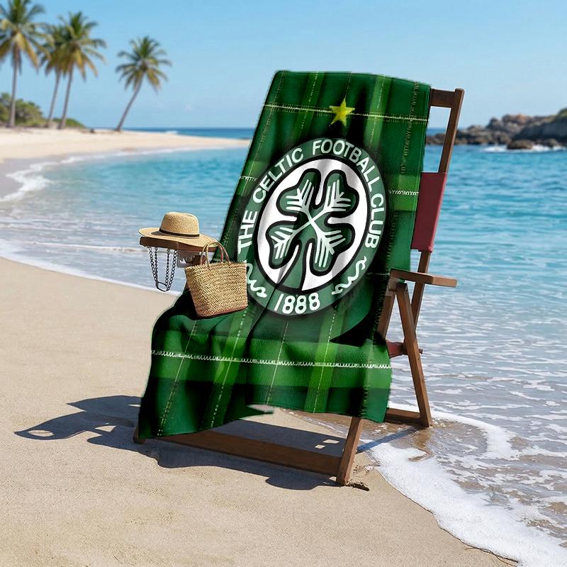 Celtic Fc Fashion Beach Towel: Ideal for Summer Adventures Soft, absorbent and quick drying suitable for swimming and bathing
