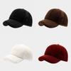 Minimalistische Baseballkappe im japanischen Stil aus Polyester für Herbst und Winter, Freizeitkleidung