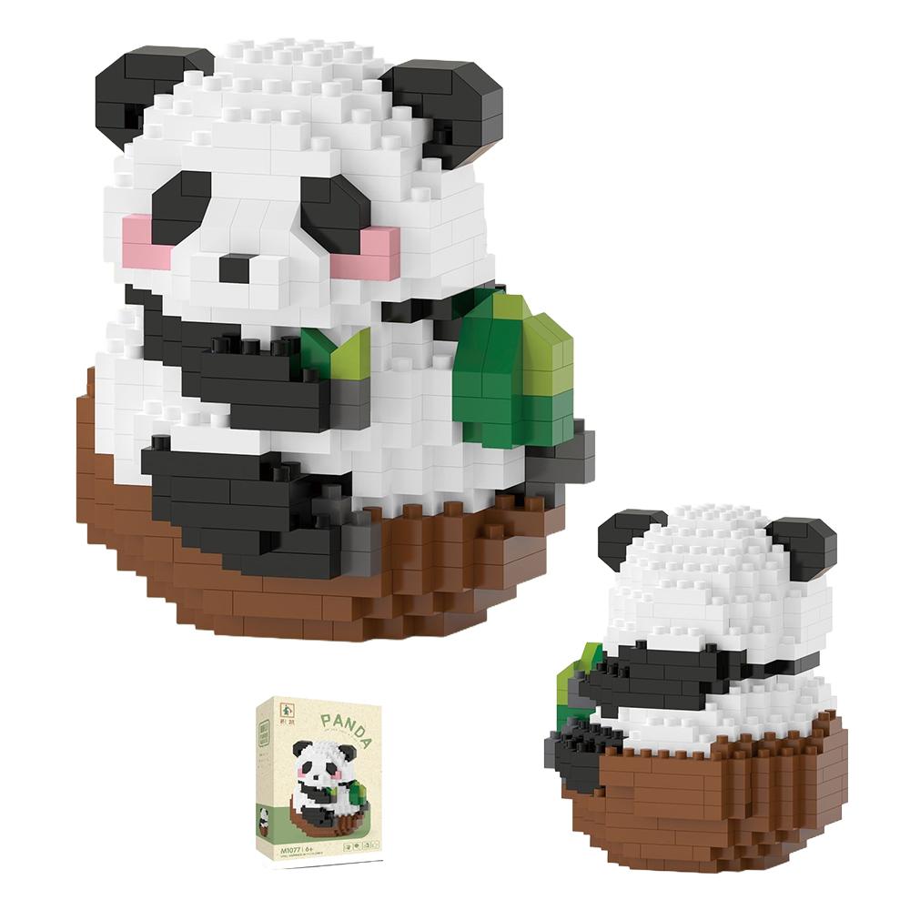 Panda Lovers Creative Micro Building Blocks 3D Mini Model Kit Moc Diy Gift Christmas Decor Children Toys