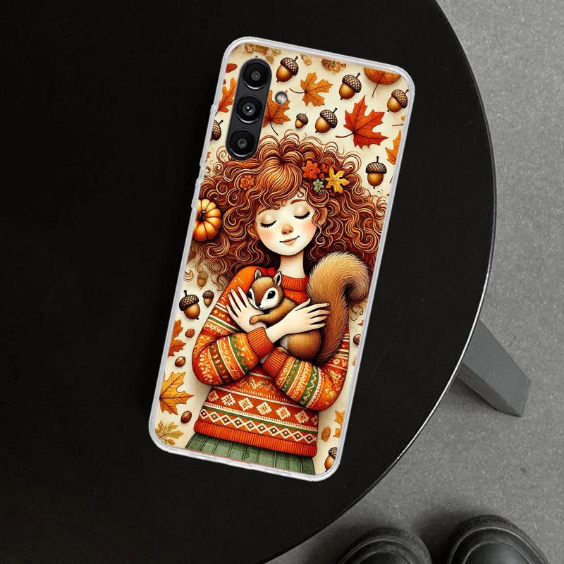 Animal Squirrel Phone Case Cover for Samsung Galaxy A17 A16 A26 A36 A56 A57 A37 A15 A25 A35 A55 A14 A24 A34 A54 A13 A23 A33 A53