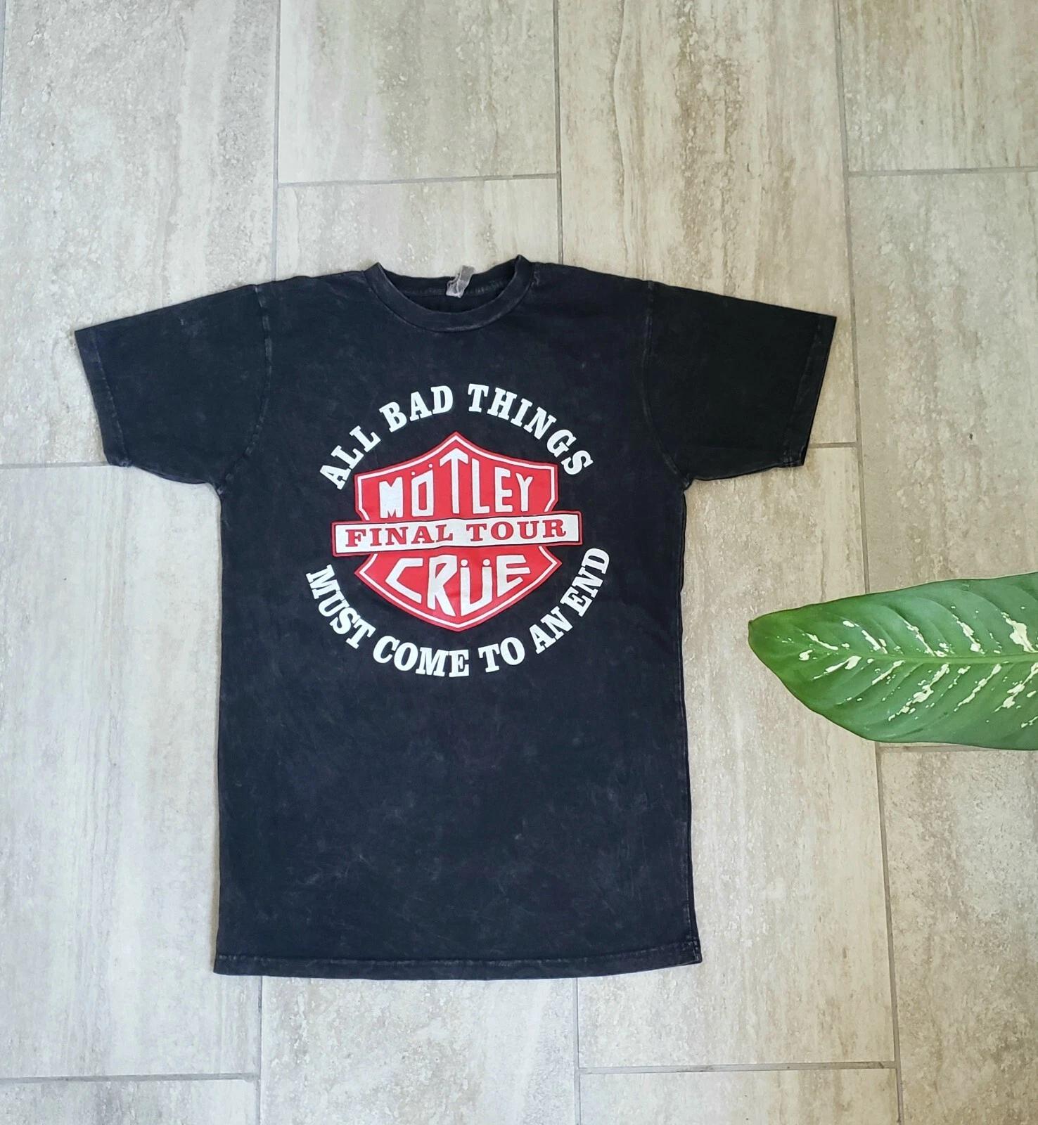 Motley crue final tour shirt vintage style L
