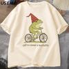 Klar til at skabe ballade Frø T-shirt Sjove Weirdcore Citater Unik T-shirt Voksne Joker Mænd Kvinder Grafisk T-shirt Mandlige Sommer Toppe