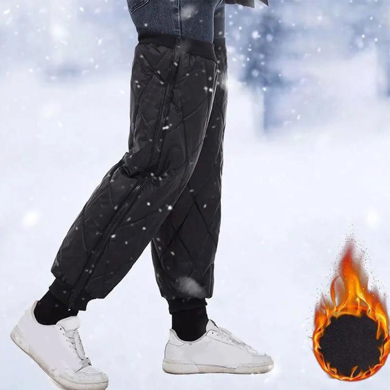 1 Pair Winter Motorcycle Knee Brace Thicken Warm Windproof Protection Leg Warmers Fleece Windshield Leg Cover Cycling Guard NEW