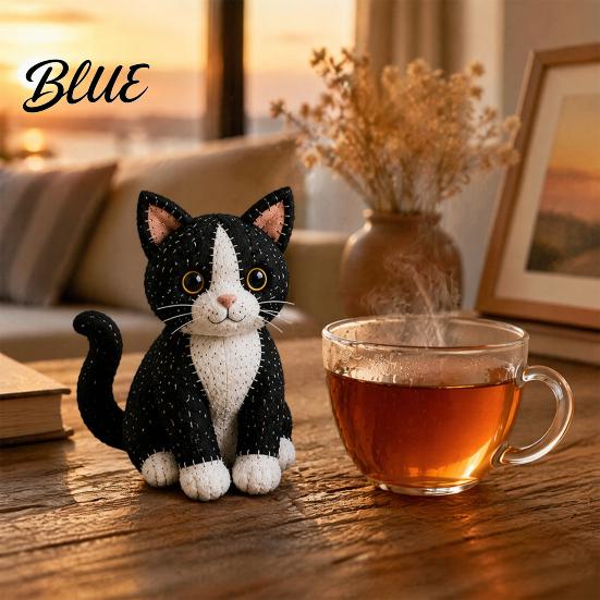 Kit de Costura con Adorno 3D Kit DIY Patchwork Gato Relleno de Algodón Crea Adorable Animal Lindo