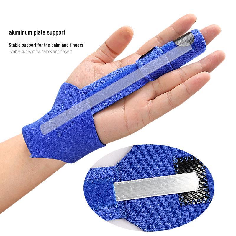 Adjustable Aluminum Finger Splint Support with Removable Accessories
