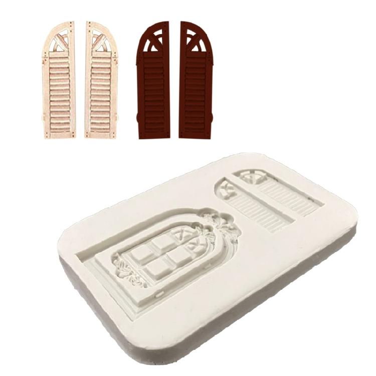 Door Window Silicone Mold DIY Cake Chocolate Mousse Dessert Baking Fondant Molds